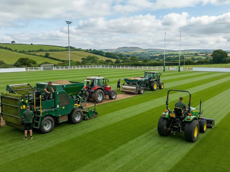 Specialist sports turf installation in Devon